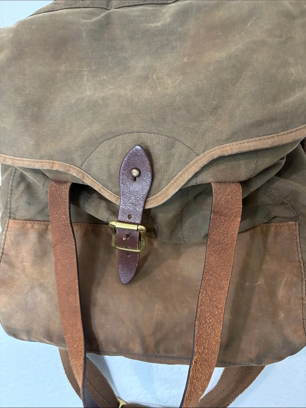J Crew Abingdon Messenger Bag Green Leather